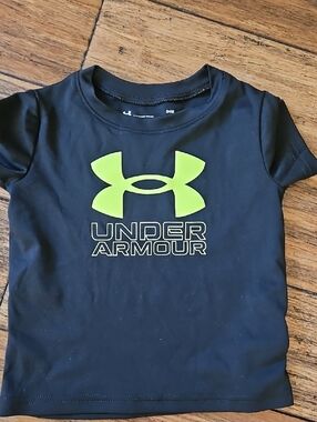 Under Armour Kids' Black Short Sleeve Logo Tee 24mo